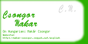 csongor makar business card